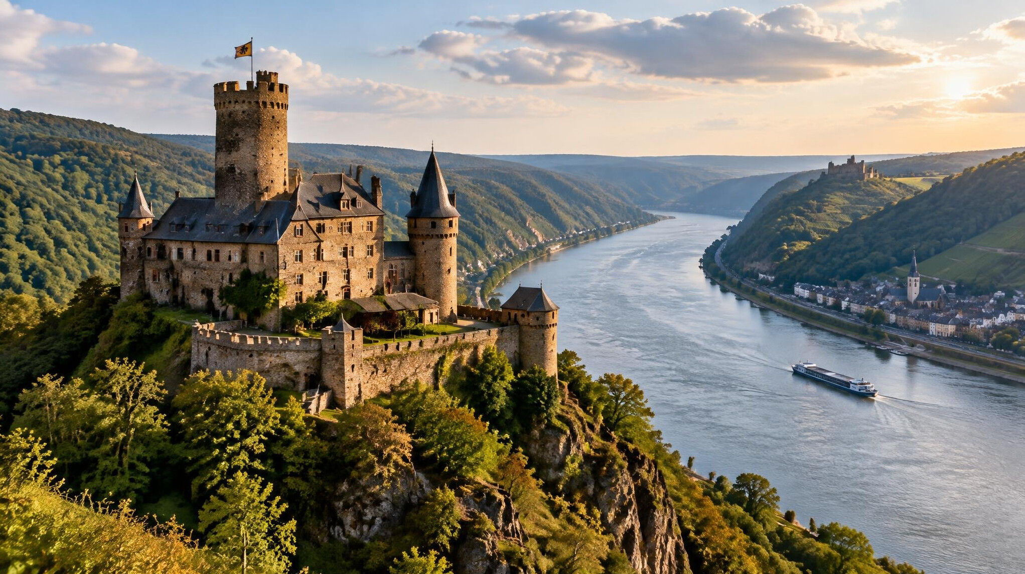 rhine river castle