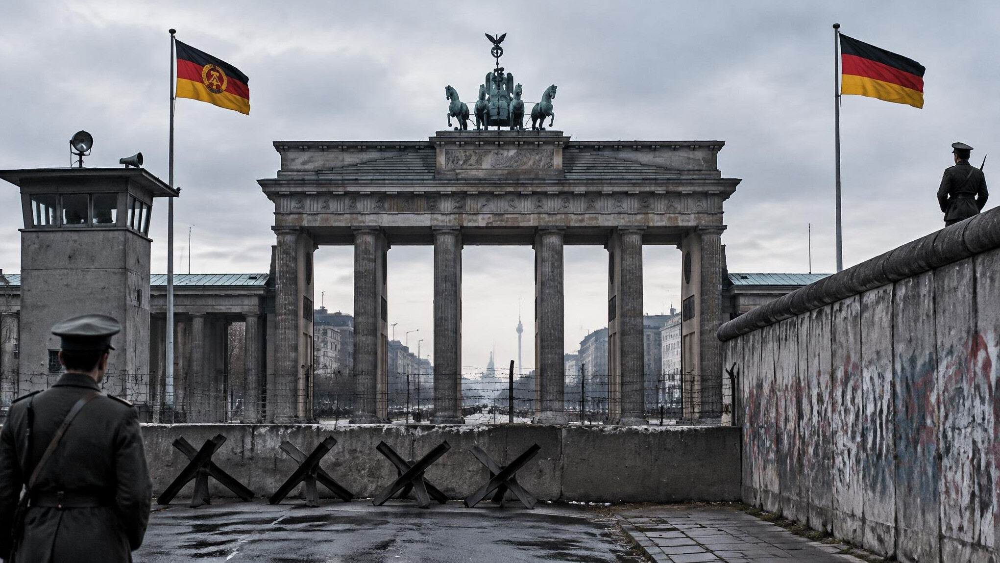 brandenburg gate during cold war